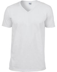 Gildan - Soft Style V-Neck Short Sleeve T-Shirt - Lyst