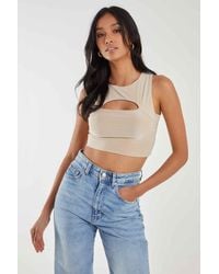 Pink Vanilla - Letterbox Slinky Crop Top - Lyst