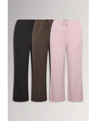 Yours - 3 Pack Wide Leg Leggings - Lyst