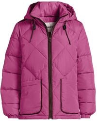 Lands' End - Petite Insulated Quilted Hooded Jacket - Lyst