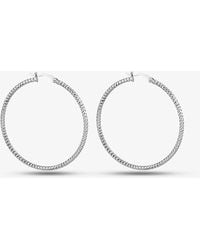 T.H.Baker - Sterling 45Mm Diamond-Cut Hoop Earrings 8.51.2829 - Lyst