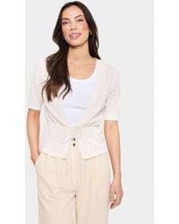 Saint Tropez - Karnasz Short Sleeve Tie Cardigan - Lyst