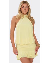 EGO - Blouson Style Sleeveless Mini Dress - Lyst