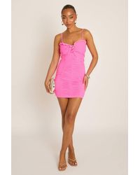 Rebellious Fashion - Ruched Strappy Mini Dress - Lyst