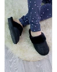 AJVANI - Faux Fur Lined Cosy Winter Slippers - Lyst