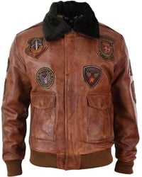 TruClothing - Aviator Pilot Bomber Jacket - Lyst