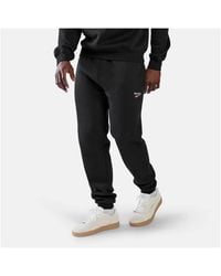 Reebok - Id 2-Colour Logo Fleece Cuffed Joggers - Lyst