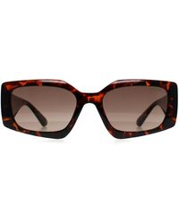 Guess - Square Dark Havana Gradient Gf6200 - Lyst