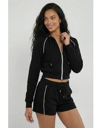 Stylewise - Piping Detail Hoodie & Shorts - Lyst