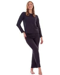 Keanu - Waffle Long Pyjama Set - Lyst