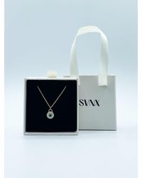SVNX - Circle Lock Necklace In Gold - Lyst