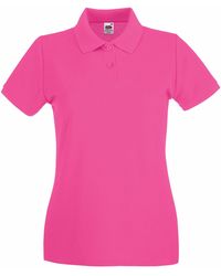 Fruit Of The Loom - Premium Fitted Short-Sleeved Polo Shirt - Lyst