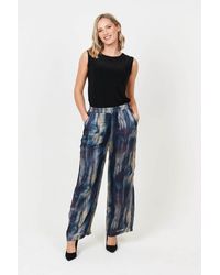 Saloos - Silk Touch Trousers With Pockets - Lyst