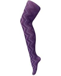 Sock Snob - 1 Pack Coloured 80 Denier Opaque Patterned Soft Tights - Lyst