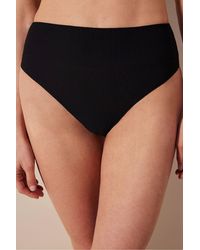 Penti - Mary High Waist Textured Bikini Bottoms - Lyst