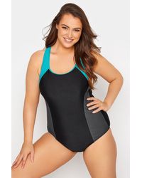 Yours - Racer Back Swimsuit - Lyst