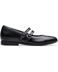 Clarks - Finja Bar Older Leather Mary Jane, School Shoes - Lyst