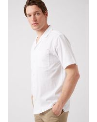 Burton - White Twin Pocket Seersucker Shirt - Lyst