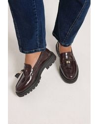 Yours - Tassel Faux Leather Loafers - Lyst