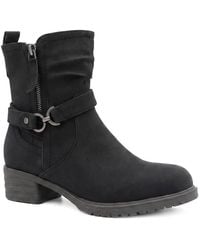 Pavers - Warm Lined Zip Fasten Calf Length Boots - Lyst