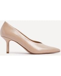 Linzi - Bellamy Faux Leather V-Cut Vamp Court Heels - Lyst