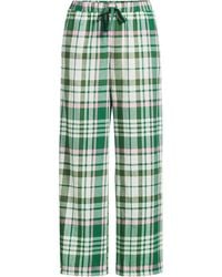 Lands' End - Plus Pure Cotton Flannel Wide Leg Pyjama Bottoms - Lyst