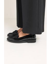 Yours - Faux Leather Fringed Tassel Loafers - Lyst