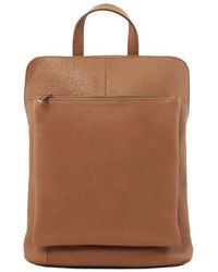 Sostter - Camel Soft Pebbled Leather Pocket Backpack - Byeyl - Lyst