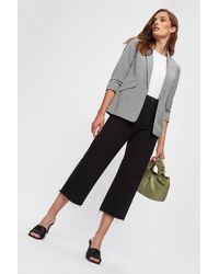 Dorothy Perkins - Houndstooth Check Ruched Sleeve Blazer - Lyst