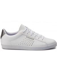 Le Coq Sportif - Agate Lo Lace-Up Smooth Leather Trainers - Lyst