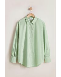Enorsia - Long Sleeve Stripe Poplin Shirt - Lyst