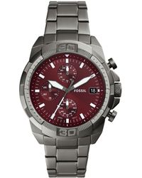 Fossil - Bronson Stainless Steel Fashion Analogue Quartz Watch - Fs6017 - Lyst