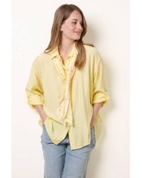 Blue Vanilla - Long Sleeve Button Up Collar Blouse - Lyst