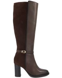 Dune - 'Secrets' Leather Knee High Boots - Lyst