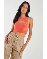Pink Vanilla - Letterbox Slinky Crop Top - Lyst