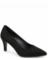 Spot on - Pointed Toe Mid Heel Court Shoes - Lyst