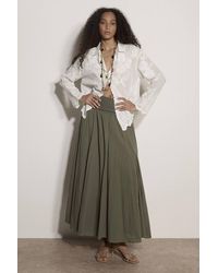 Apricot - Jersey Waistband Cotton Midaxi Skirt - Lyst
