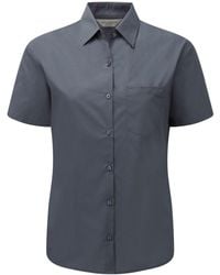 Russell Collection - Poplin Easy-Care Short-Sleeved Formal Shirt - Lyst