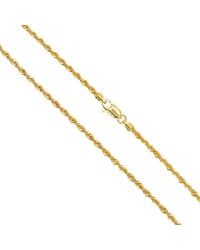 Raina Jewels - 22Ct Lightweight Hollow Rope Chain Necklace 20" 2.2Mm - Lyst
