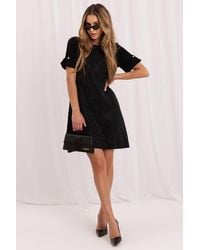 Love Lace - Evening Viscose Short Sleeve Midi Dress - Lyst
