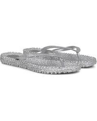 Ilse Jacobsen - Cheerful Flip Flop With Glitter Silver - Lyst