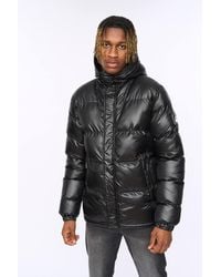 Kings Will Dream - Welcome Colour-Block Panelled Puffer Jacket With Adjustable Hood - Lyst