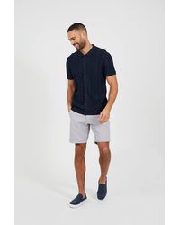 Brave Soul - Knitted Short Sleeve Polo Shirt - Lyst