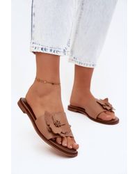 Love Lace - Summer Soft Sliders With 1Cm Heel - Lyst