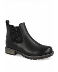 Spot on - Chelsea Ankle Boots With Pattern Trim - Lyst