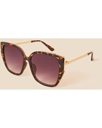 Accessorize - Statement Metal Corner Sunglasses - Lyst