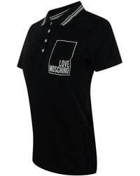Love Moschino - Short Sleeve Polo Shirt - Lyst
