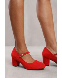 Where's That From - 'Eben' Block Heel Mary Jane Pumps - Lyst