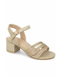 Spot on - Multi Strap Block Heel Sandals - Lyst