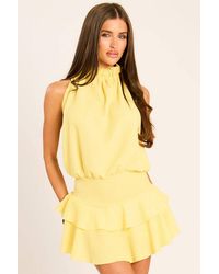 Rebellious Fashion - Textured Flippy Playsuit - Lyst